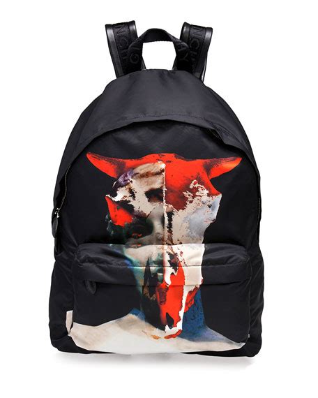 Givenchy Bull/Skull Printed Backpack 